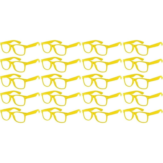 OWL Kids Glasses UV400 Polycarbonate Clear Lens Fake Toddler Bulk Glasses (12 Pack)
