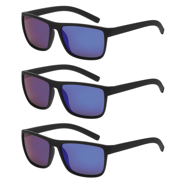OWL Men's Sport Sunglasses for Men- UV400 & Stylish Frame Eyewear- Ideal for Sports Activities - Blue Mirror