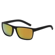 OWL Mens Sporty Polarized Sunglasses - Impact Resistant Eyewear - Ideal for Outdoor Activities - Orange Mirror