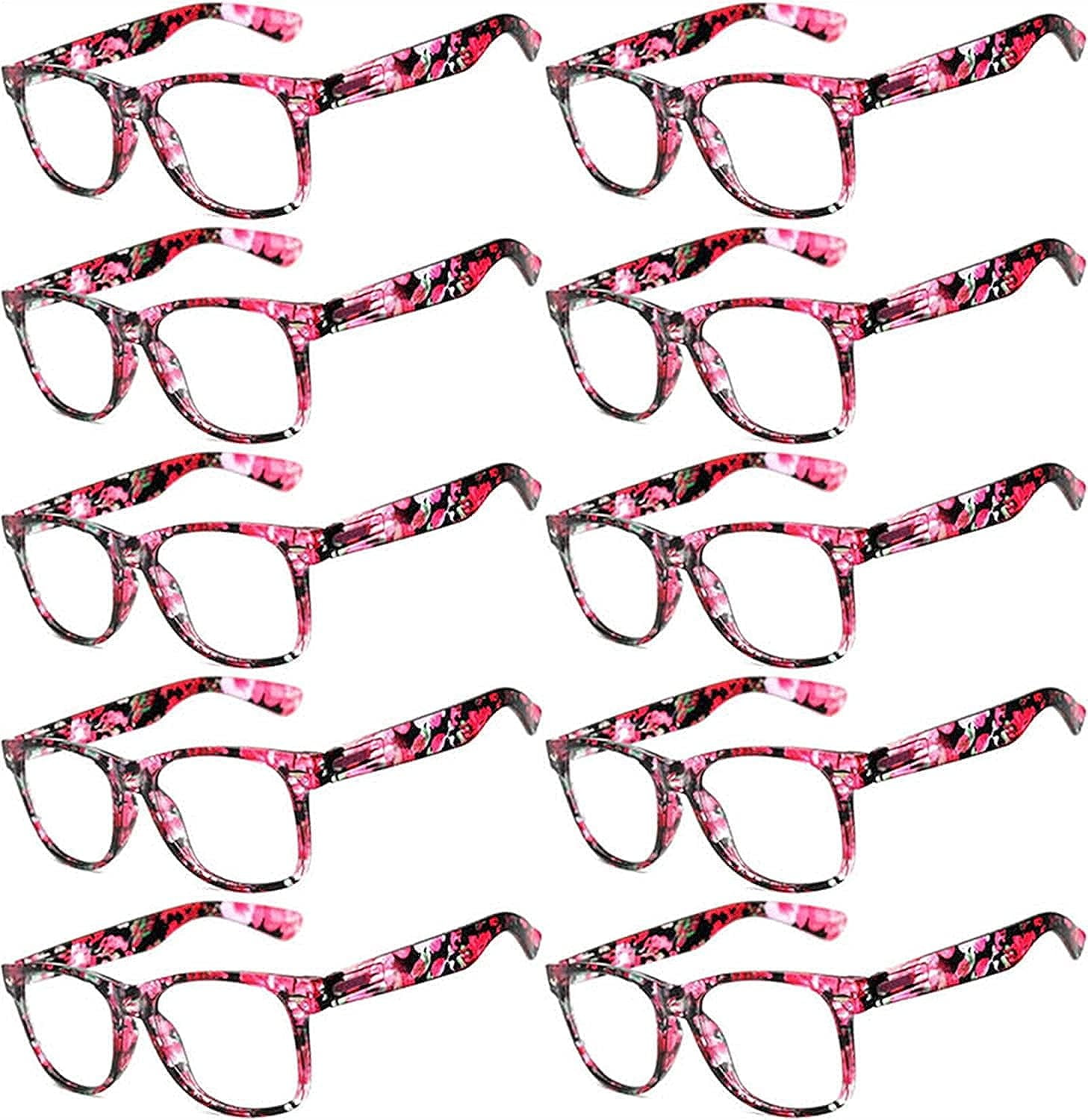 OWL Nerd Glasses for Kids UV400 Polycarbonate Clear Lens Fake Toddler Bulk Glasses 10 Pack Walmart
