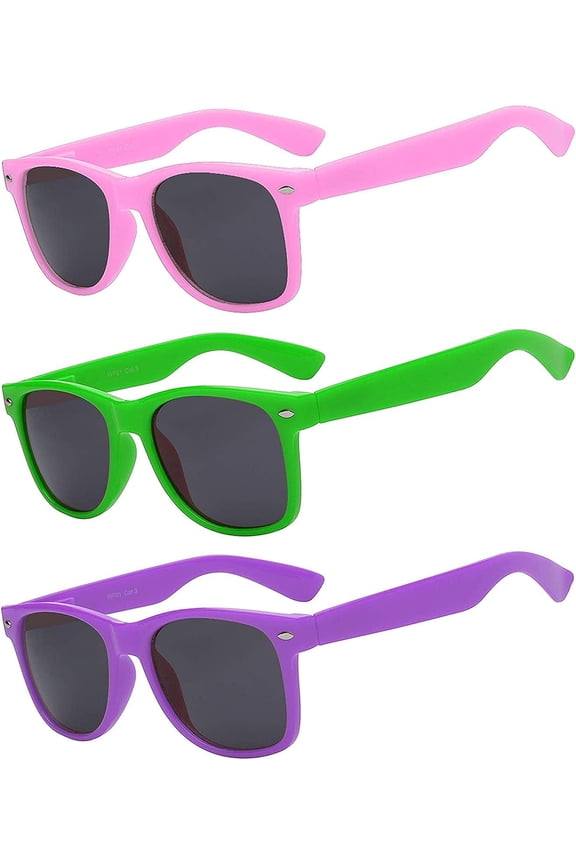 Polarized Sunglasses for Kids UV400 Protection Anti-Glare Toddler Sun Glasses (3 Pack)