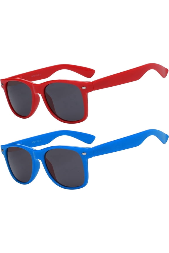 Polarized Sunglasses for Kids UV400 Protection Anti-Glare Toddler Sunglasses (2 Pack)