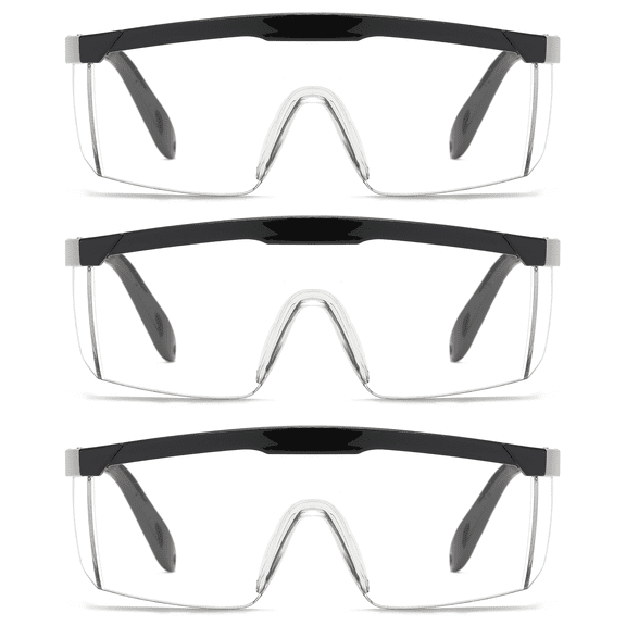 OWL Protective Glasses for Men- UV400 & Scratch Free, Anti-Fog lens - Eyeglasses for Labs & Work -Clear