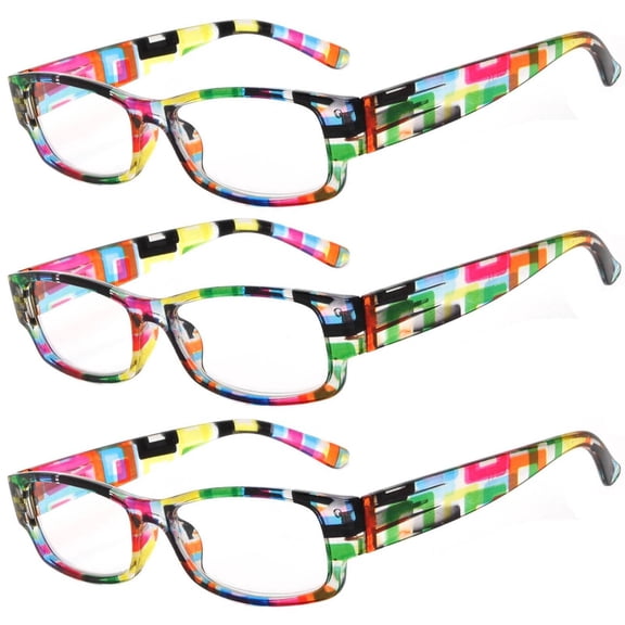 OWL® Reading Glasses - 2020 Ladies Pattern Frame / Orange / Spring Hinge