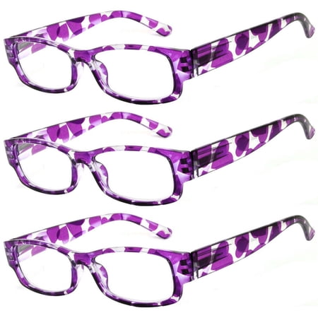 OWL® Reading Glasses - 2020 Ladies Pattern Frame / Purple / Spring Hinge