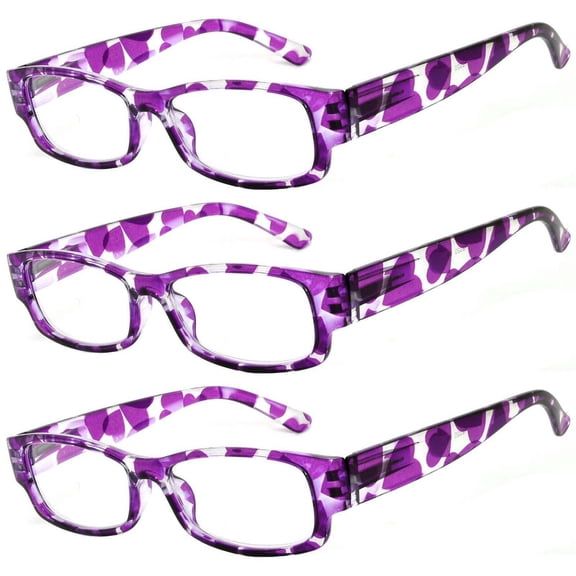 OWL® Reading Glasses - 2020 Ladies Pattern Frame / Purple / Spring Hinge