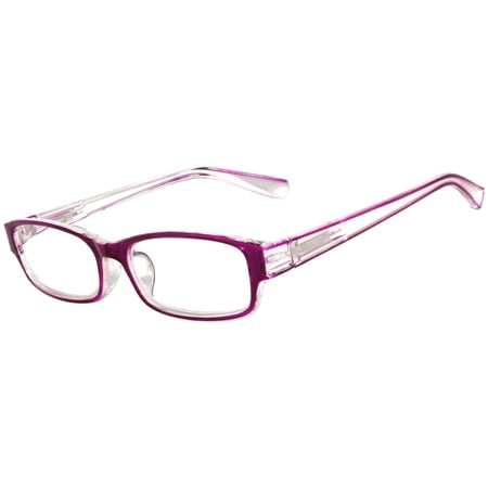 OWL® Reading Glasses - 5128 Translucent Frames / Purple / Spring Hinge
