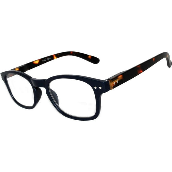 OWL® Reading Glasses - 5262 Solid & Pattern Frame / Black