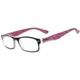 thumbnail image 1 of OWL® Reading Glasses - 8188 Lines & Stars Pattern / Purple / Spring Hinge, 1 of 6