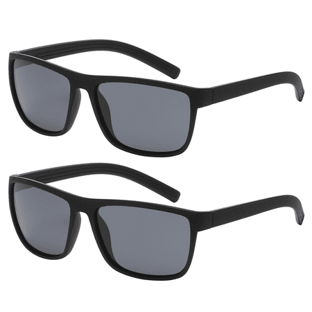 OWL Rectangular Sporty Sunglasses for Men- Polycarbonate & Tinted Glasses- Ideal for Sports Activities - Black