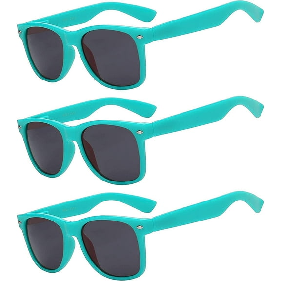 OWL Retro Square Sunglasses Womens Mens UV400 Protection Trendy Sun Glasses (3 Pack)