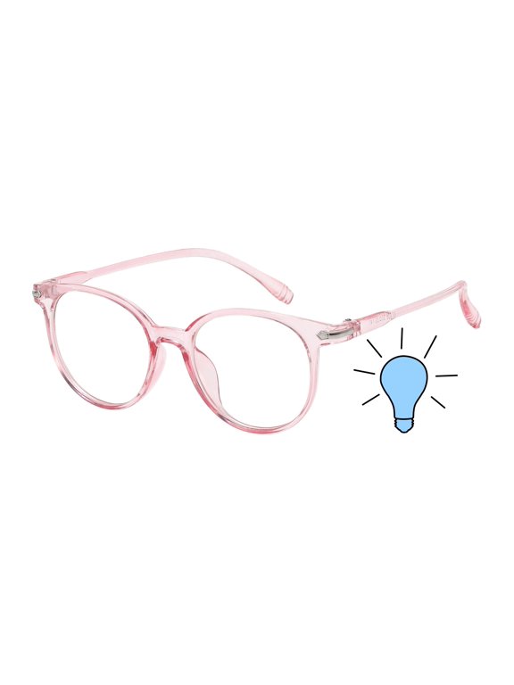 Round Blue Light Glasses Computer Screen Time Specs for Men and Women