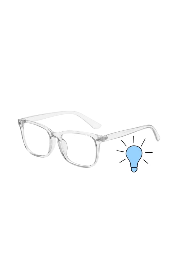 Square Blue Light Glasses Computer Screen Time Specs for Men and Women