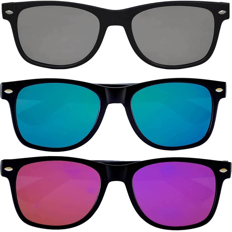 UV400 Protection Oversized Sunglasses Set 3 Pack Retro Vintage Square Shades 3-Pack Women main image 4