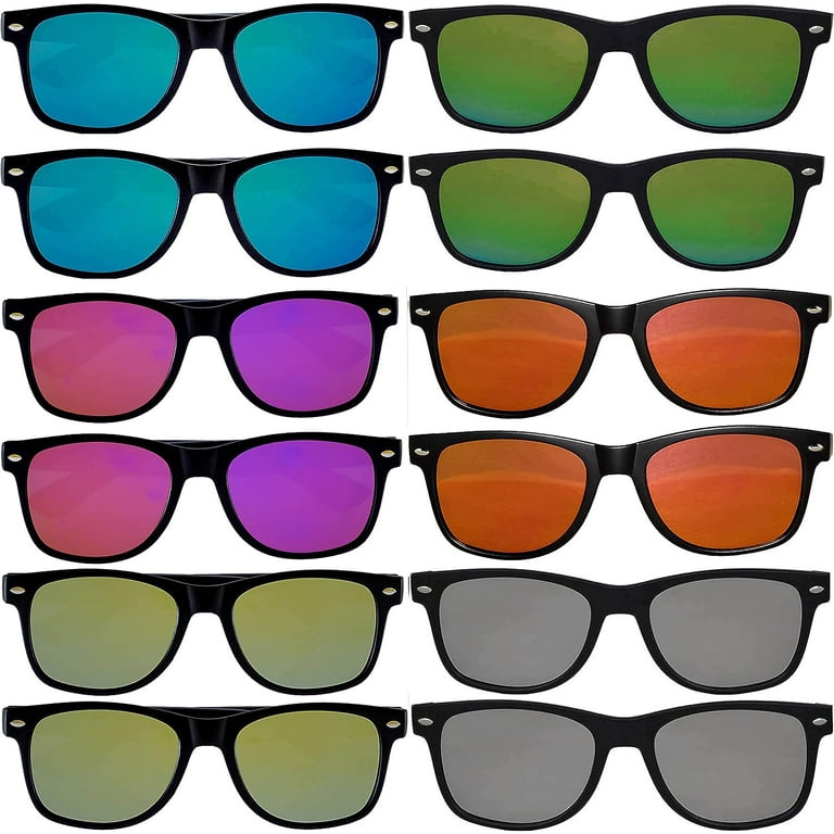 OWL Square Sunglasses Mens Womens UV400 Protection Retro Mirrored