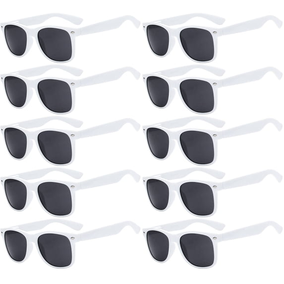 OWL Square Sunglasses Mens Womens UV400 Protection Retro Sunglasses Bulk (10 Pack)