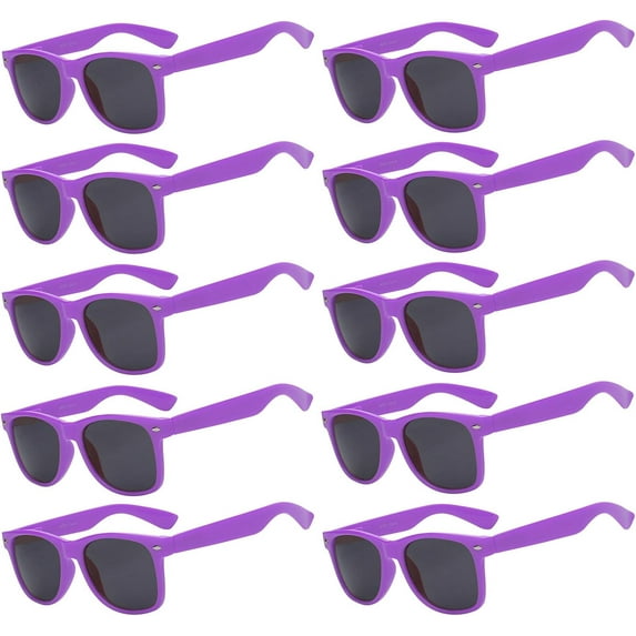 OWL Square Sunglasses Mens Womens UV400 Protection Retro Sunglasses Bulk (10 Pack)