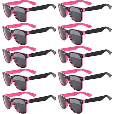 OWL Two Tone Sunglasses for Men Women UV400 Protection Smoke Lens Bulk Sun Glasses (10 Pack)