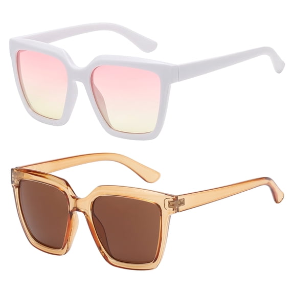 OWL Vintage Oversized Sunglasses for Men & Women -Top Horned Rim Eyewear