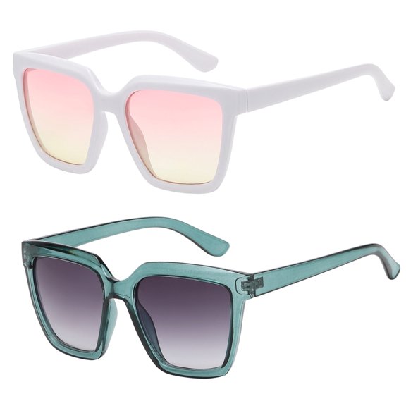 OWL Vintage Oversized Sunglasses for Men & Women -Top Horned Rim Eyewear