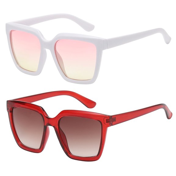 OWL Vintage Oversized Sunglasses for Men & Women -Top Horned Rim Eyewear