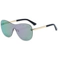 thumbnail image 1 of OWL Womens Rimless Sunglasses Mirrored Mono Lens Ladies Sun Glasses, 1 of 3