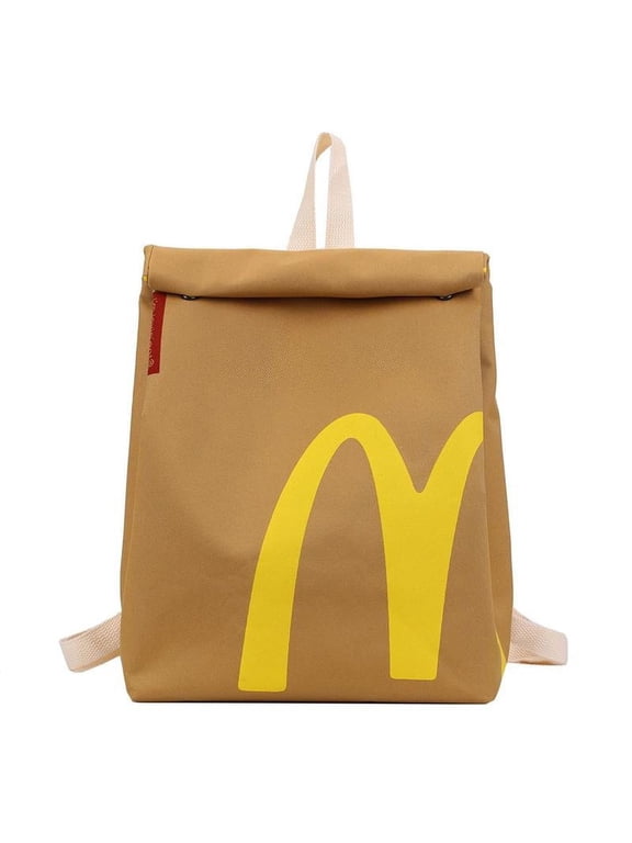 McDonald's Backpack Lightweight Knapsack Crossbody Shoulder Bag for Women Men