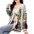 thumbnail image 1 of OWLCE Sweaters for Women , Donald Duck Long Sleeve Autumn Winter Cardigan Jumper Tops Turtleneck Pullovers Casual Sweaters Women Loose Sweater Girl Women , White Suitable for Women Girls 88-155LB, 1 of 5