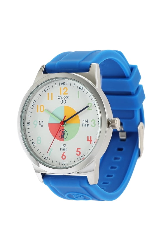 Blue Kids Watch - Analog Time Teaching for Kids Learning Time, Gift Watches.