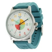 OWLCONIC Teal Green Kids Watch - Analog Time Teaching for Kids Learning Time, Gift Watches.