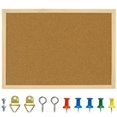 OWLKELA 17.7 X 13.3 Inch Cork Board Bulletin Board, WallMounted
