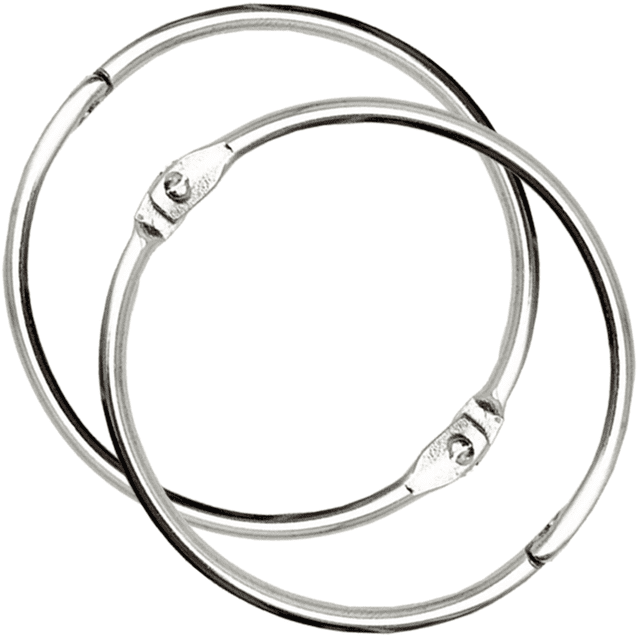 OWLKELA 2 inch 30 Pack Binder Rings, Keychain Key Rings, Metal Rings ...