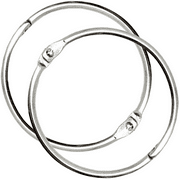 OWLKELA 2 inch 30 Pack Binder Rings, Keychain Key Rings, Metal Rings