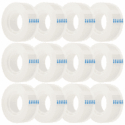 OWLKELA Transparent Tape Refills for Dispenser, Waterproof, 0.75 in x 1000 in, 12 Rolls