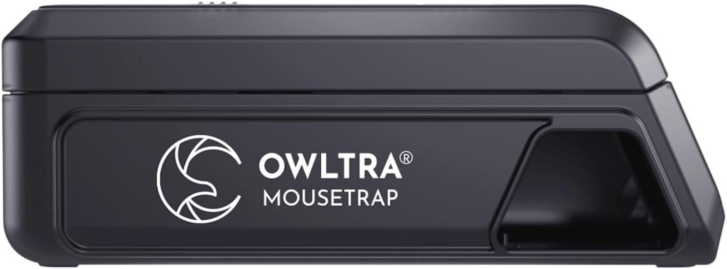  OWLTRA 2 Pack OW-7 in-/Outdoor Electric Rodent Trap, Instant  Kill Mouse & Rat Zapper with Waterproof Cover, Sound & Light Alarm, and  Batteries or USB Power Source, Waterproof Grade IPX4, Black 