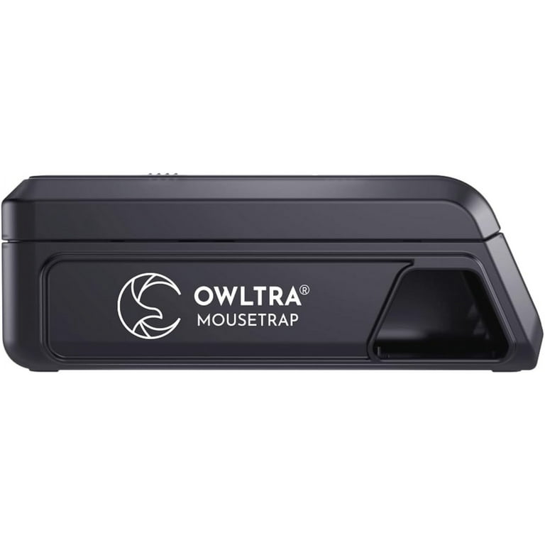 OWLTRA Indoor Electric Mouse Trap, Instant Kill Rodent Zapper with Pet Safe  Trigger, Black, Small