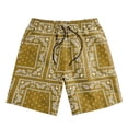 thumbnail image 1 of OWMEOT Graphic Swim Trunks Mens Summer Print Quick Dry Beach Shorts Lightweight Bathing Suits 5" Drawstring Board Shorts, 1 of 6