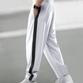 thumbnail image 1 of OWMEOT Men's Sweatpants Side Button Straight-Leg Jogging Pants Athletic Running Joggers Workout Gym Pants with Pockets, 1 of 9