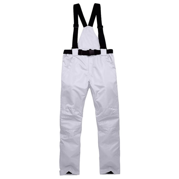 OWMEOT Men's Waterproof Snow Ski Pants Insulated Warm Winter Outdoor Snowboard Bibs with Suspenders