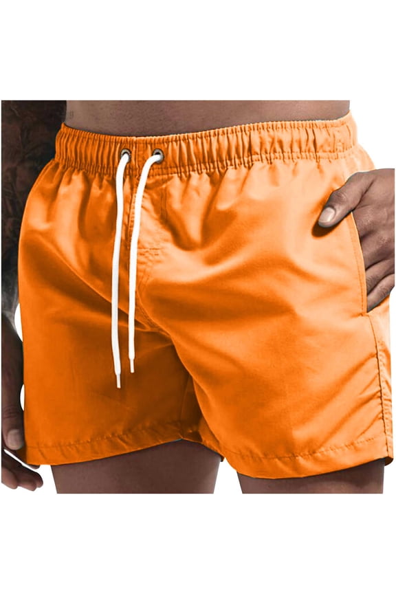 Swim Trunks for Men Summer Quick Dry Board Shorts 5 Inch Drawstring Beach Shorts Lightweight Comfortable Bathing Suits