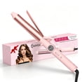 thumbnail image 1 of OWMSIC 1.25'' Hair Curling Iron, Ceramic Hair Curler with 12 Temp Settings LCD Display, Dual Voltage Fast Heating for Short/Long Hair & Big Waves, Pink, 1 of 10