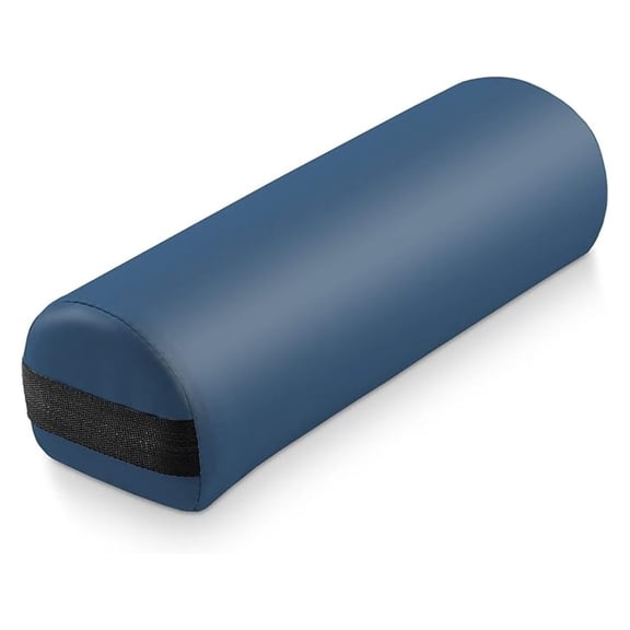 OWNEN 3/4 Jumbo Round Massage Table Bolster Pillow Pad - 26 x 9 x 6-1/4 Inch - Blue