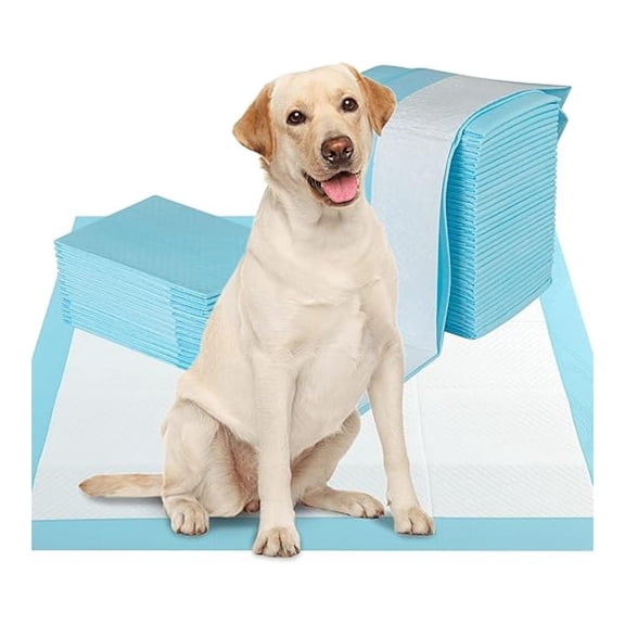 OWNEN Dog Pee Pads 100 Count, 36''x36'' Extra Large Dog Potty Pads, Powerful Absorbency, 5-Layer Design, Leak-Proof Disposable Pet Piddle Training Pad for Dogs Doggie Cats Rabbits