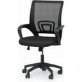 thumbnail image 1 of OWNEN Home Office Desk Chair, Ergonomic Mesh Computer Chair, Mid-Back Adjustable Rolling Chair with Lumbar Support & Comfy Armrest for Gaming, Home Work, Study, 300 Lbs Capacity, Black, 1 of 10