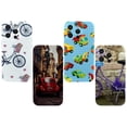 thumbnail image 1 of OWNHE Bicycle Lavender Pattern 4-Pack TPU Soft Case Set for iPhone 14 Pro/14 Pro Max/15 Pro/15 Pro Max, Attractive Personalized Pattern Printed Phone Covers, 1 of 7