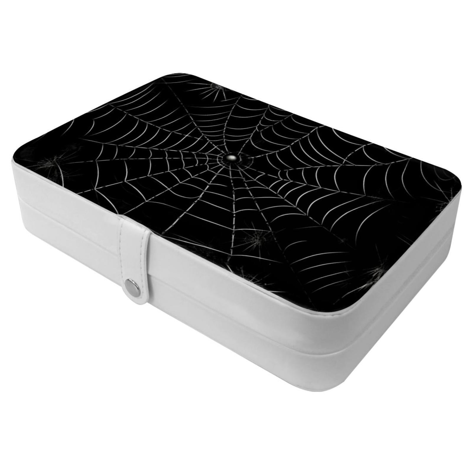 OWNMEMORY Halloween Spider  Pattern Portable PU Leather Necklace