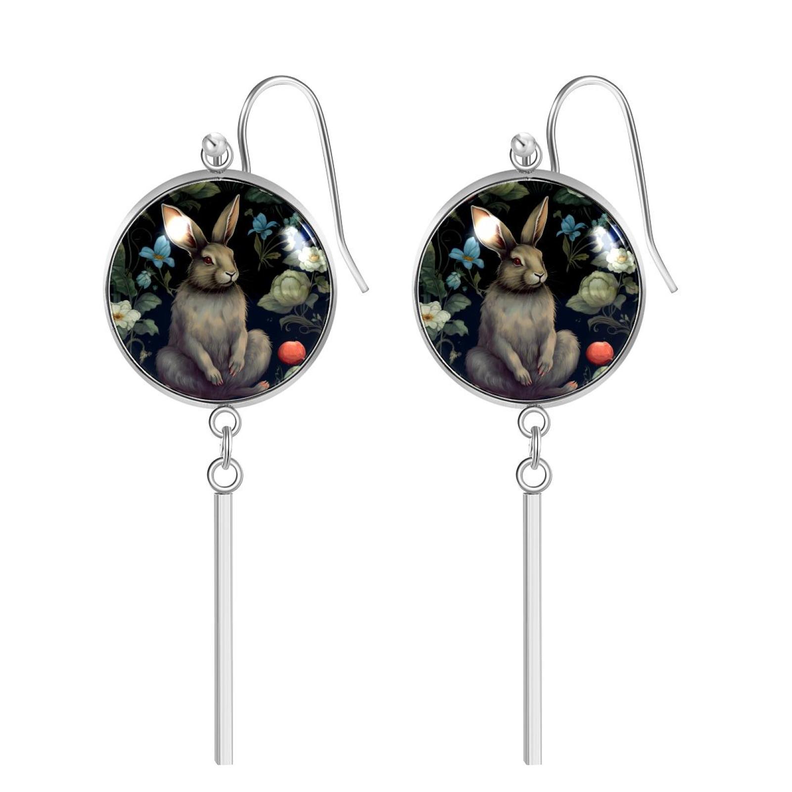 OWNMEMORY Rabbit Pattern, Elevate Your Style: Discover Unique Earring ...