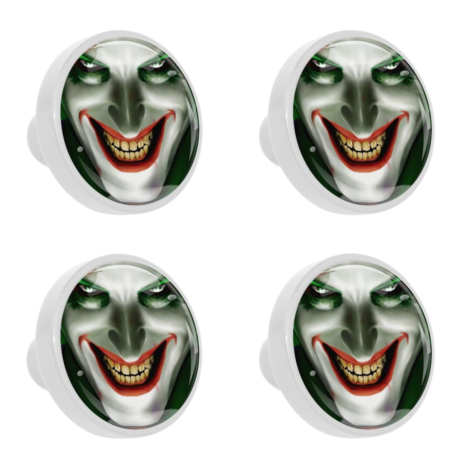 OWNNI Home Decor Joker Smiling Pattern 4PCS Drawer Pulls with Screws