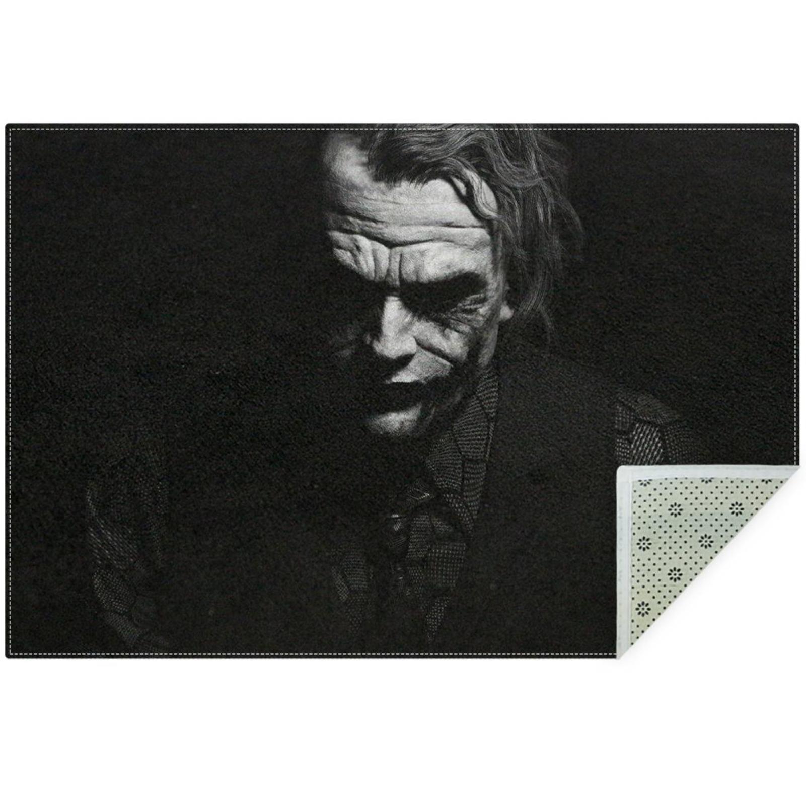 OWNNI Home Decor Scary Face Joker Pattern Modern Polyester Office Rug