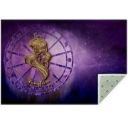 OWNNI Home Decor Virgin Zodiac Sign Horoscope Astrology Pattern Modern Polyester Office Rug - Anti-Fatigue Right-Angle Floor Mat for Comfort and Style in your Workspace